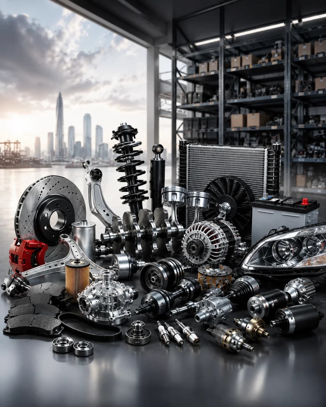 QUBA Auto Spare Parts warehouse and automotive spare parts